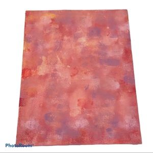 11x14 Pink, Purple and Orange Painted Canvas